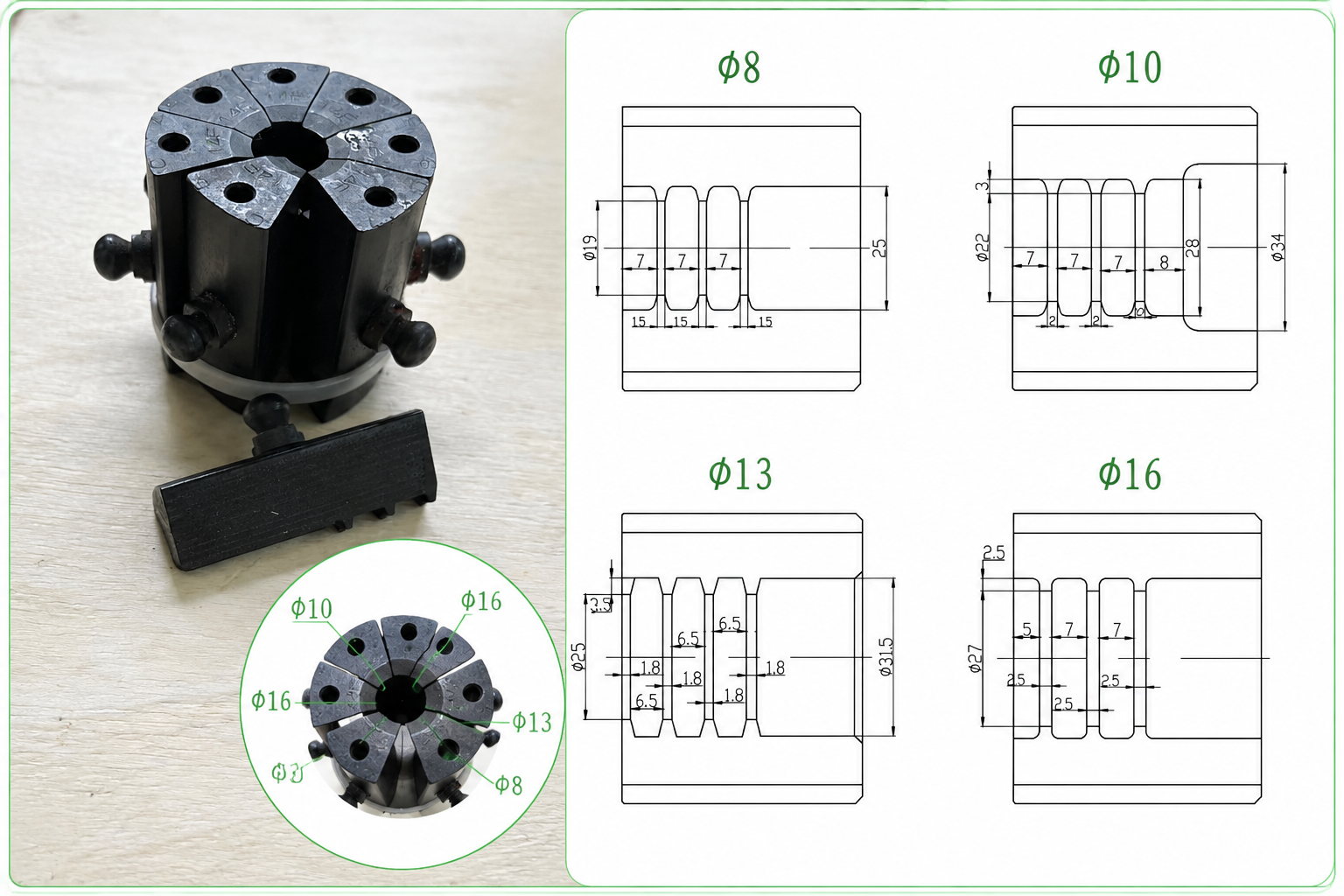 How to choose the correct die for AC hose crimping